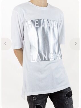 Helmut Lang  White Box  Film Fit Print T-Shirt Size S